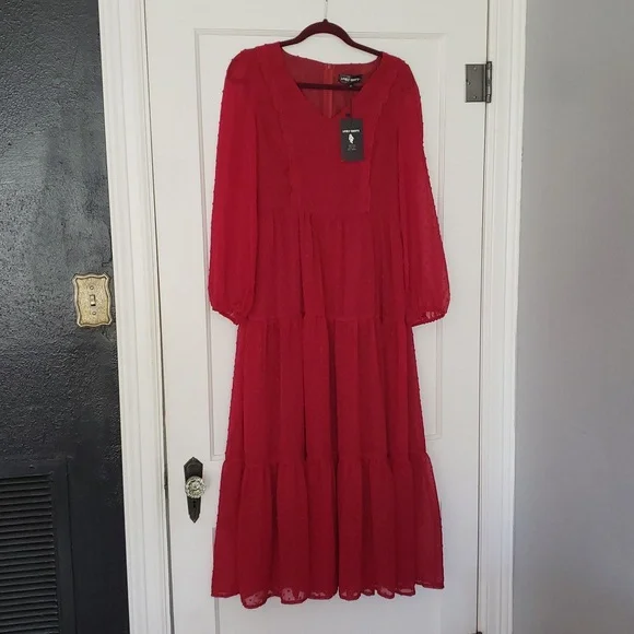 Lively Ghosts Red Dress - Picture 2 of 3